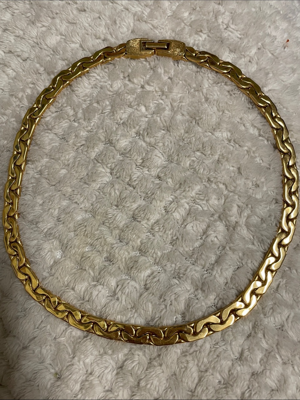 Joel heavy Gold plated thick Chain Link choker Necklace